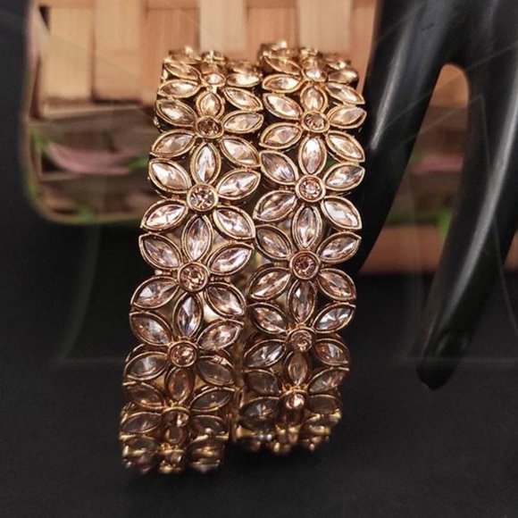 Indian Polki Bangles - Picture 1 of 2